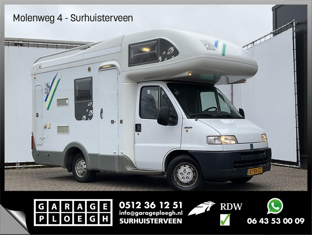 Fiat 230 2.8D Knaus Traveller Cruise-Conrtol Trekhaak Fietsd, Caravans en Kamperen, Afzuigkap, Info@garageploegh.nl, Bedrijf, Diesel