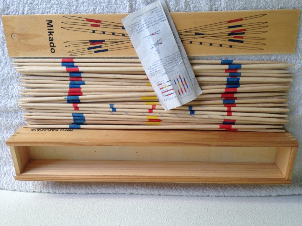🥢Vintage XL Mikado Spel van Yale uit Nederland., Ophalen of Verzenden, Zo goed als nieuw, Ontdekken