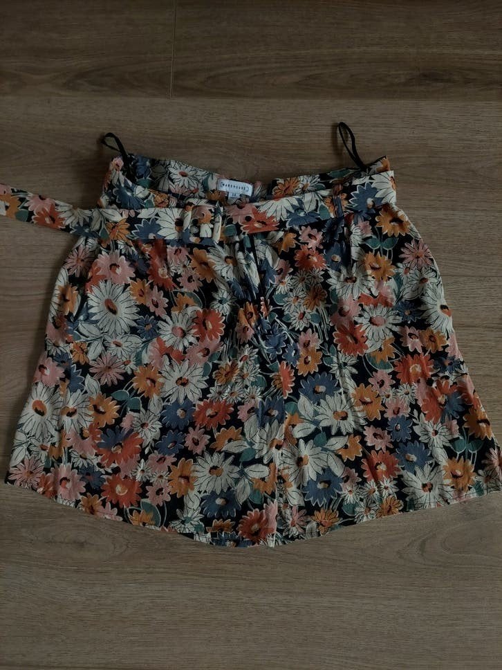 Warehouse Luchtig Zomerbroekje Maat L met Bloemenprint, Kort, Meerkleurig, Maat 42/44 (L), Ophalen of Verzenden