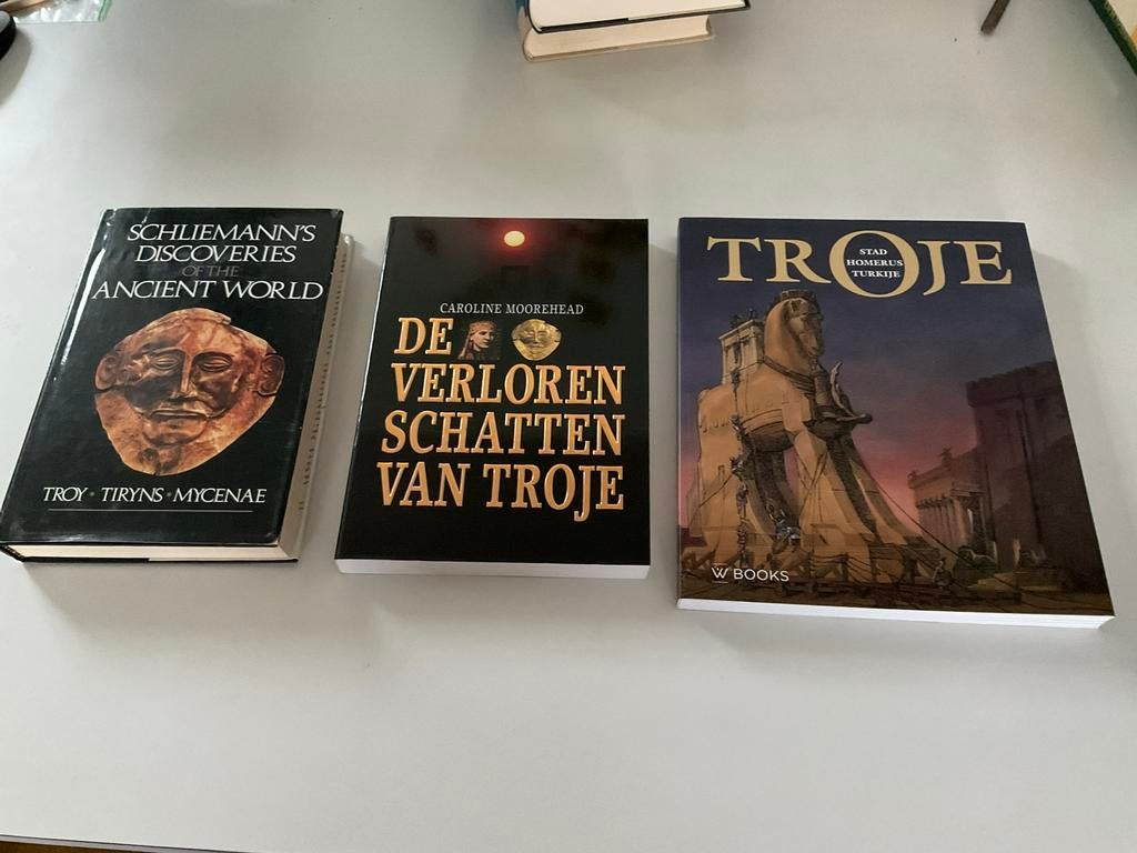 Schliemann boeken over Troje 10 euro per stuk, Boeken, Ophalen of Verzenden, Zo goed als nieuw