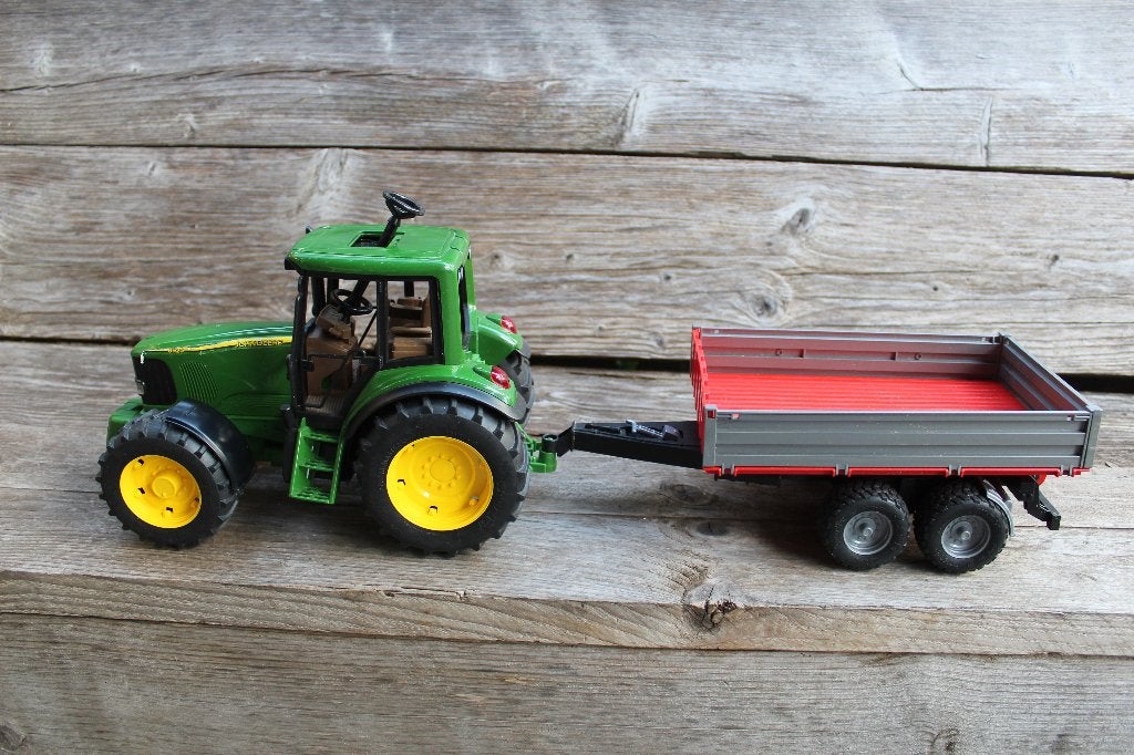 JohnDeere tractor en aanhangwagen, Ophalen of Verzenden, Zo goed als nieuw