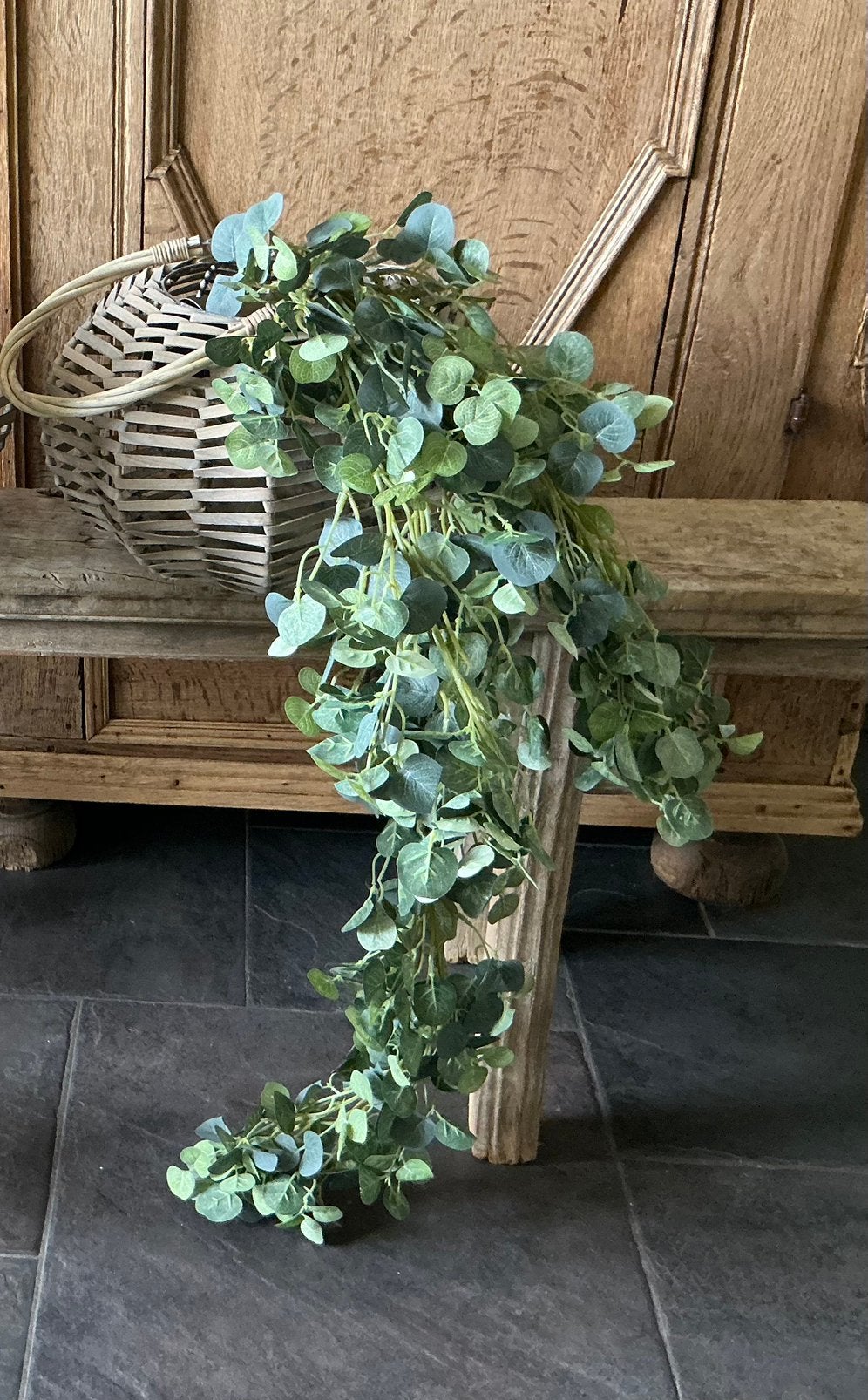 NIEUW fors hangende eucalyptus kunstbloem 110 cm, Ophalen of Verzenden, Nieuw