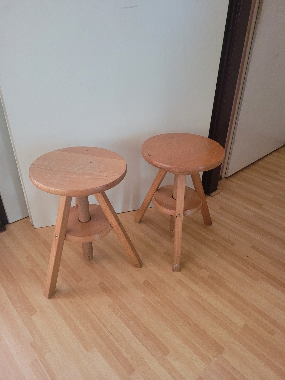 IKEA pianokrukken - Gebruikte staat, set van 2, Huis en Inrichting, Krukjes, Ophalen, Hout