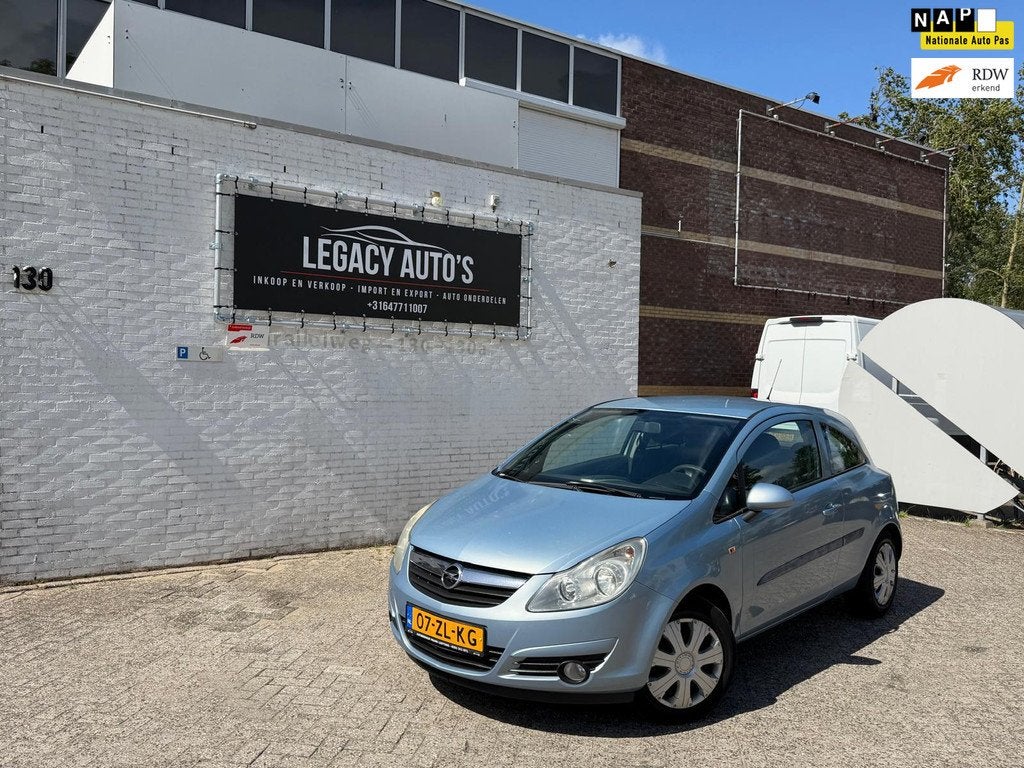 Opel Corsa 1.2-16V Enjoy - APK 03/2027 - CRUISE C - RIJDT &, Voorwielaandrijving, Zwart, Blauw, 1229 cc
