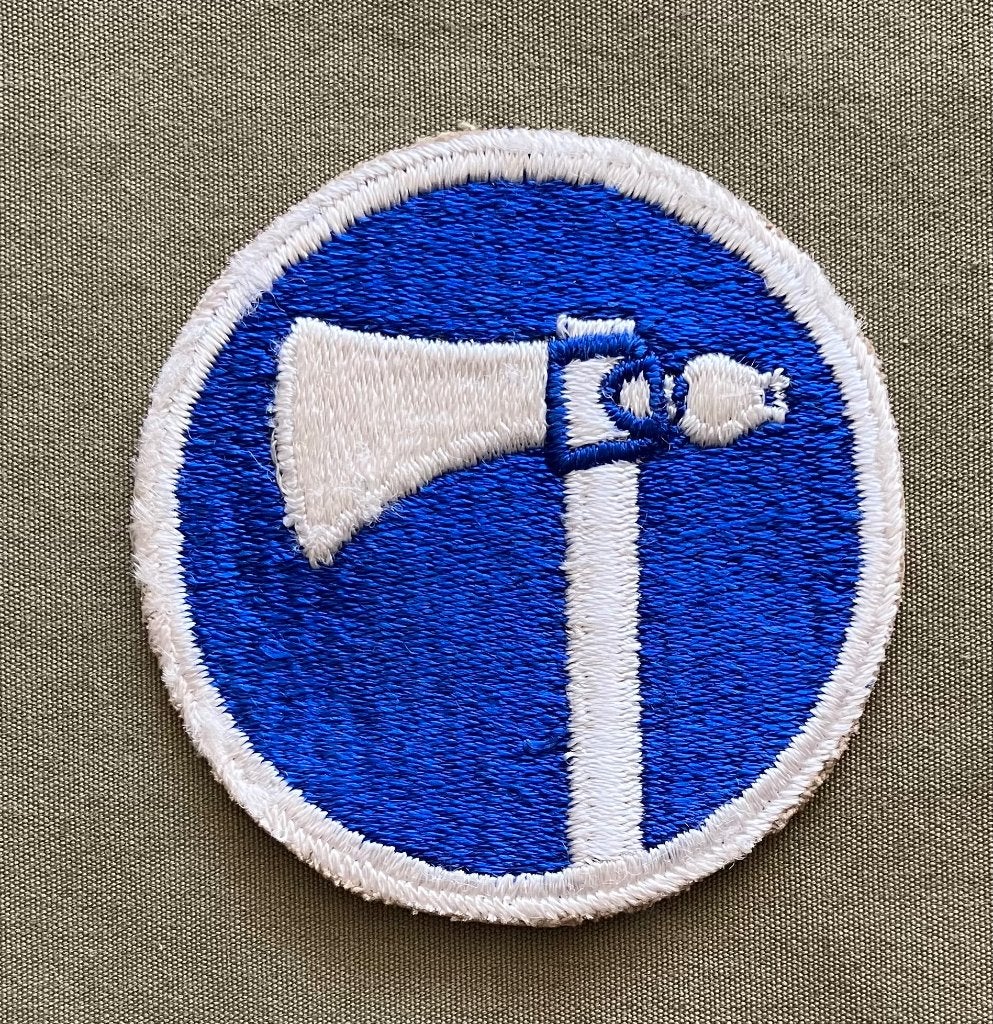US WW2 Shoulder Patch - 19th Army Corps ETO, Verzamelen, Ophalen of Verzenden, Landmacht, Amerika, Embleem of Badge