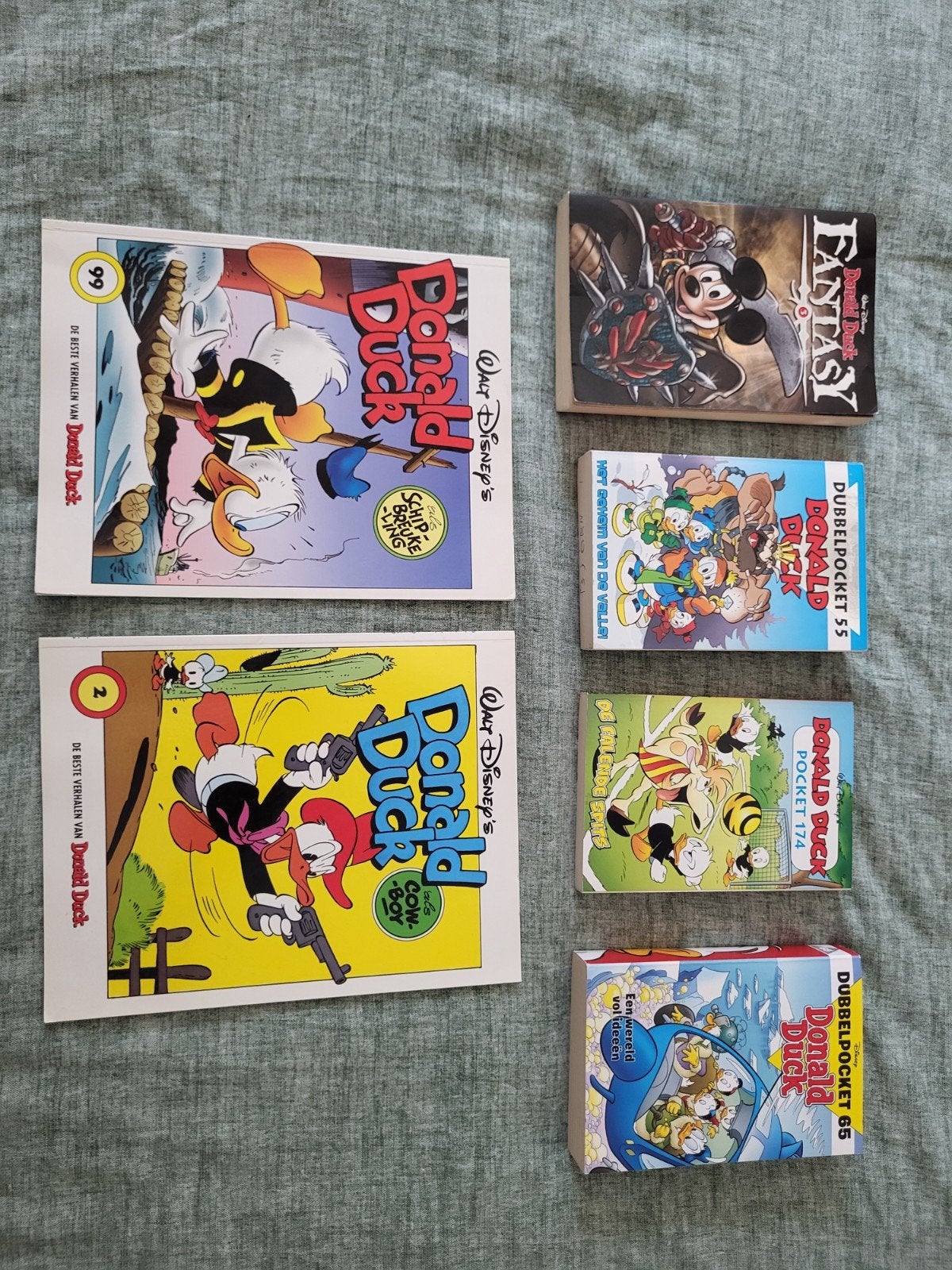 Donald Duck stripboeken en pockets - Diverse uitgaven, Meerdere stripboeken, Ophalen, Gelezen, Walt Disney