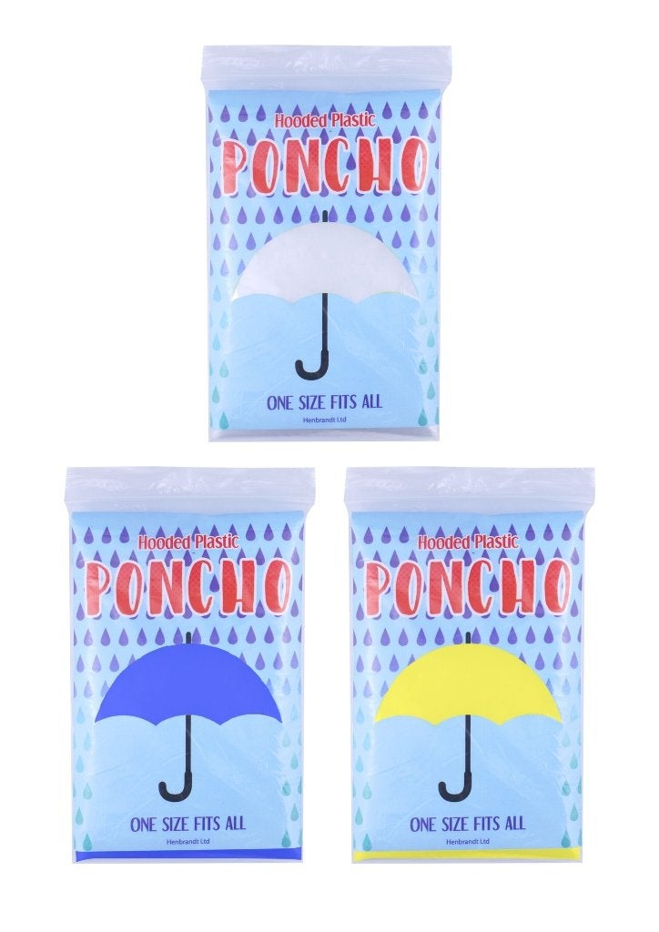 Partij wegwerp poncho in 3 kleuren, ., Nieuw, Ophalen of Verzenden, .