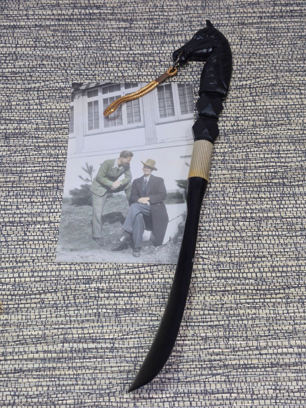 Vintage schoenlepel met paarden hoofd, Ophalen of Verzenden