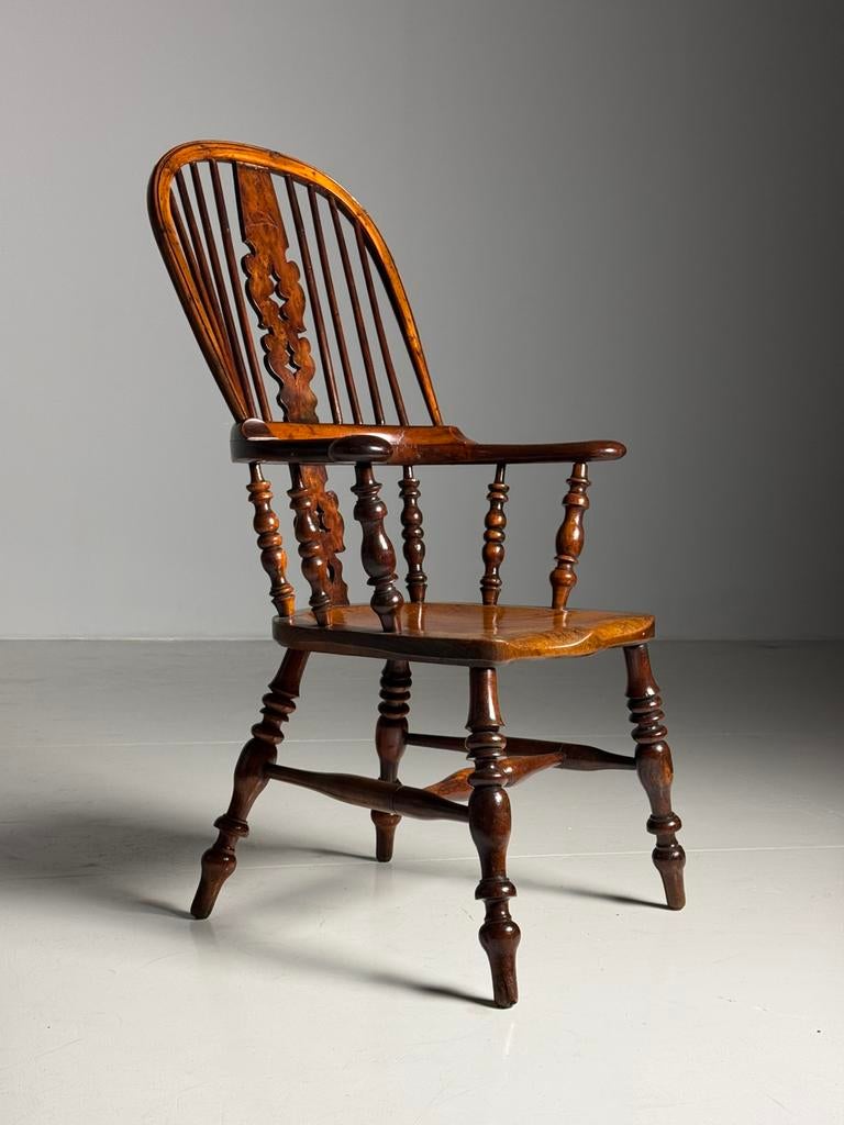Engelse Windsor stoel Taxus hout antiek