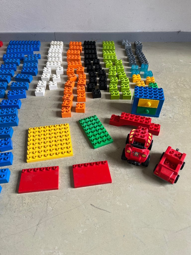 Lego Duplo 280 losse bouwstenen, Ophalen of Verzenden, Gebruikt, Losse stenen, Duplo