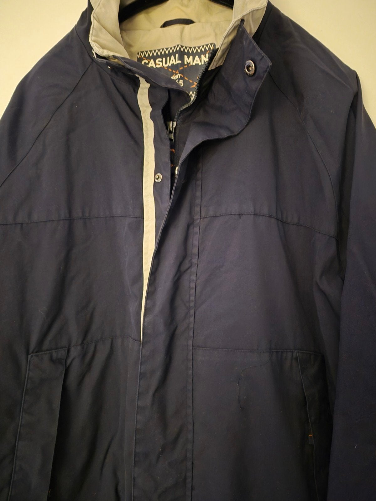 heren jas, Ophalen of Verzenden, Zo goed als nieuw, Maat 56/58 (XL), Blauw