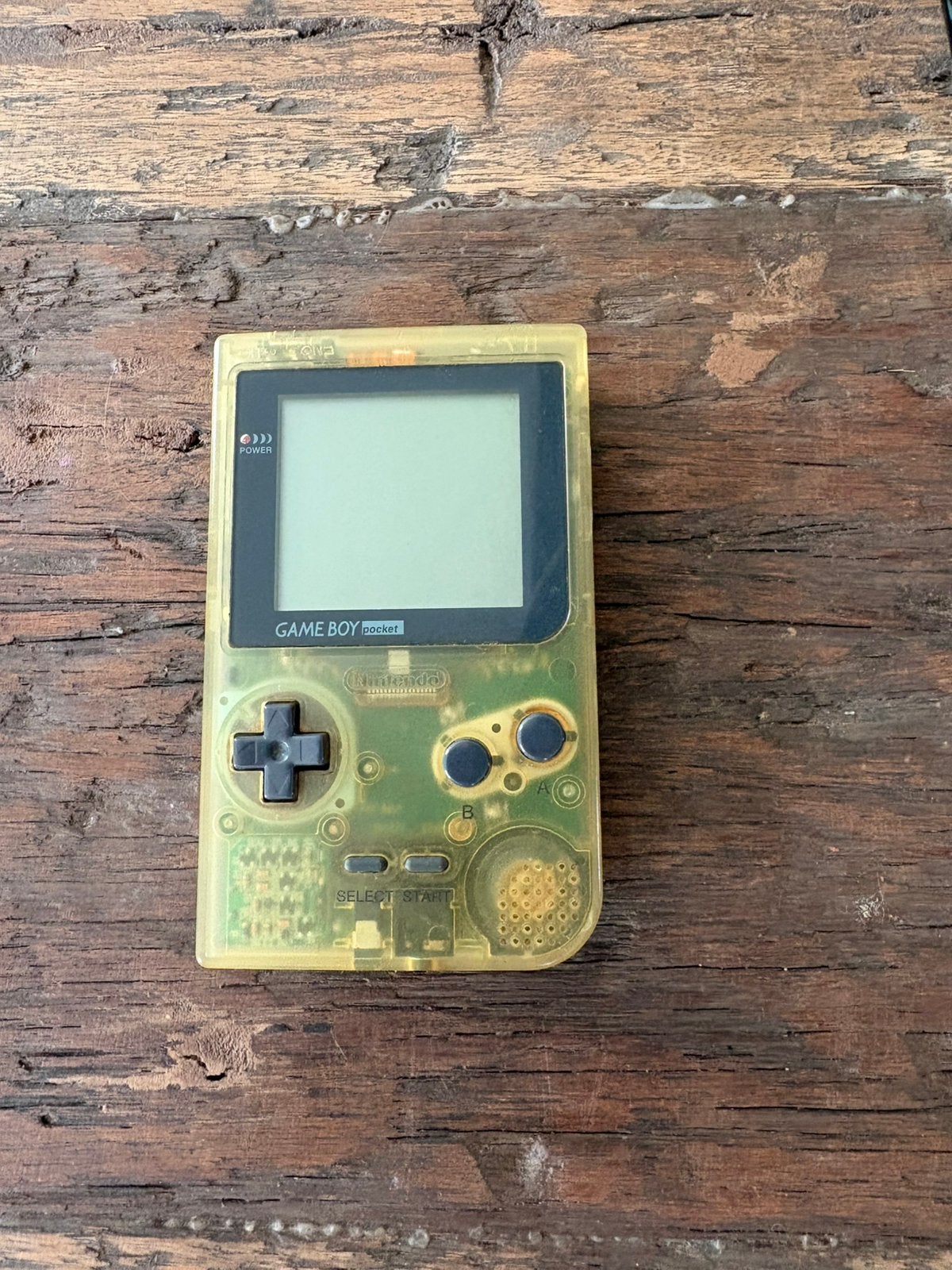 Nintendo Game Boy Pocket transparant “clear”, Ophalen, Gebruikt, Game Boy Pocket, Met games