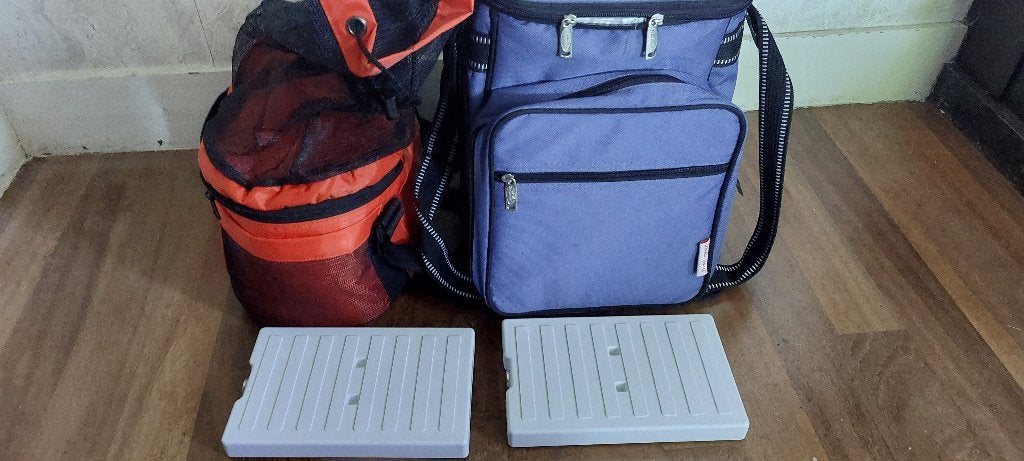 Twee koeltassen draagbaar, met twee Koelelementen, Ophalen of Verzenden, Nieuw, Koeltas, Koelelement