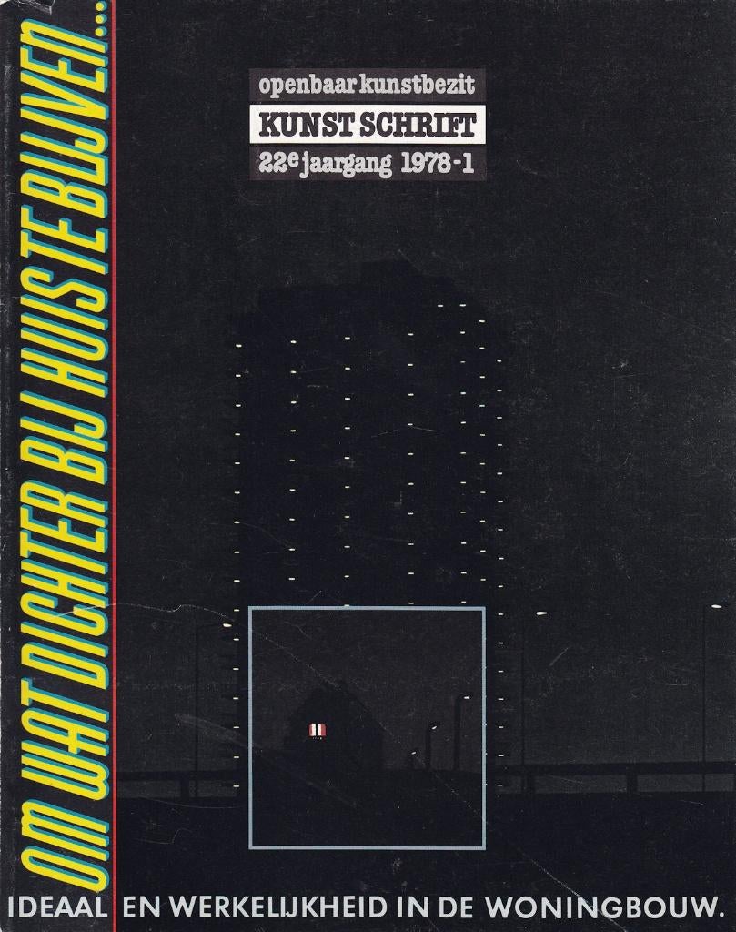 Kunstschrift 22e jaargang 1978-1, Ophalen of Verzenden, Zo goed als nieuw