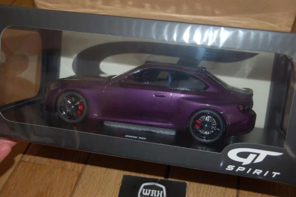 1:18 BMW M2 2023 twilight purple GT spirit GT946 in box WRH, Verzenden, Zo goed als nieuw, Auto, Overige merken
