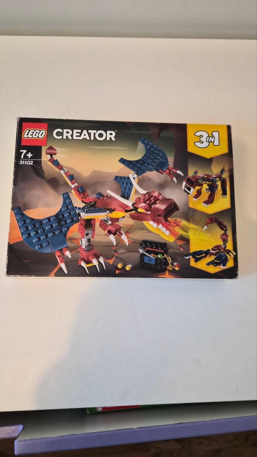 LEGO Creator 31102 Vuur Draak 3-in-1 set, Gebruikt, Lego, Ophalen of Verzenden, Creator