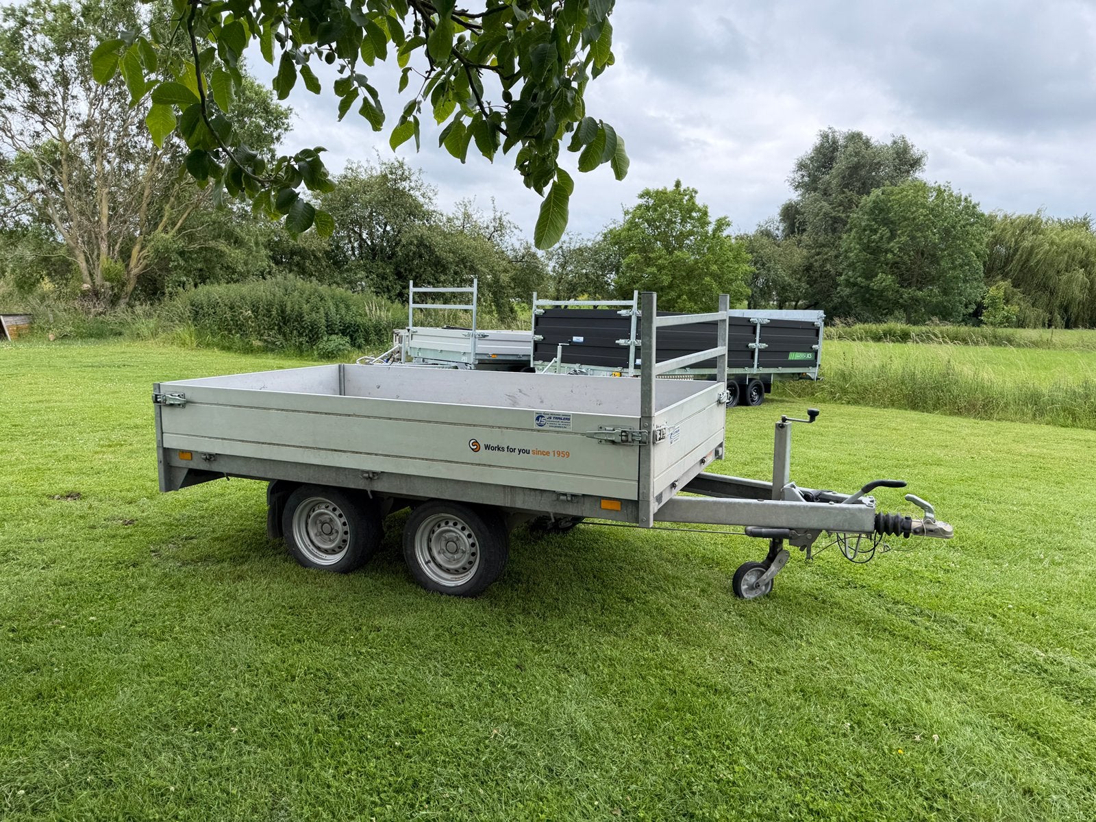 SARIS plateauwagen 2000kg, 276x163 ZGAN 2023, Ophalen, Zo goed als nieuw