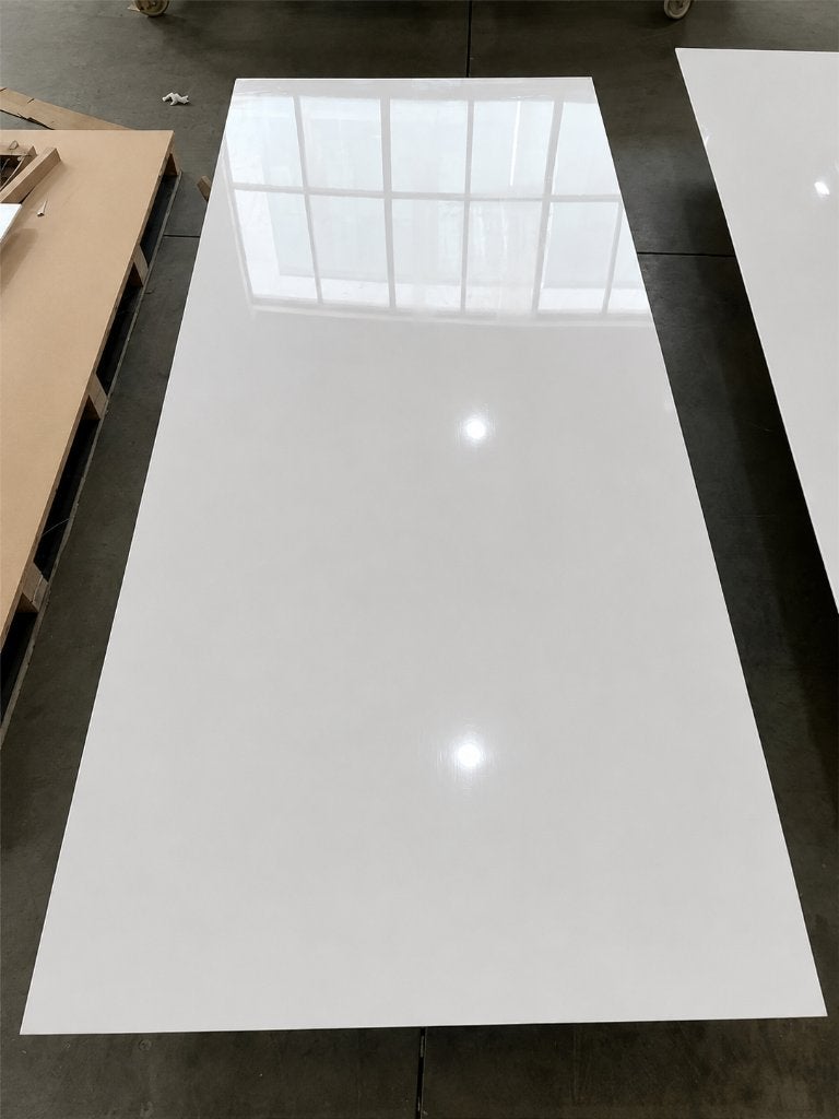 PVC Wandpaneel |  280x120 | Wit Hoogglans, Doe-het-zelf en Verbouw, Platen en Panelen, Ophalen, Nieuw