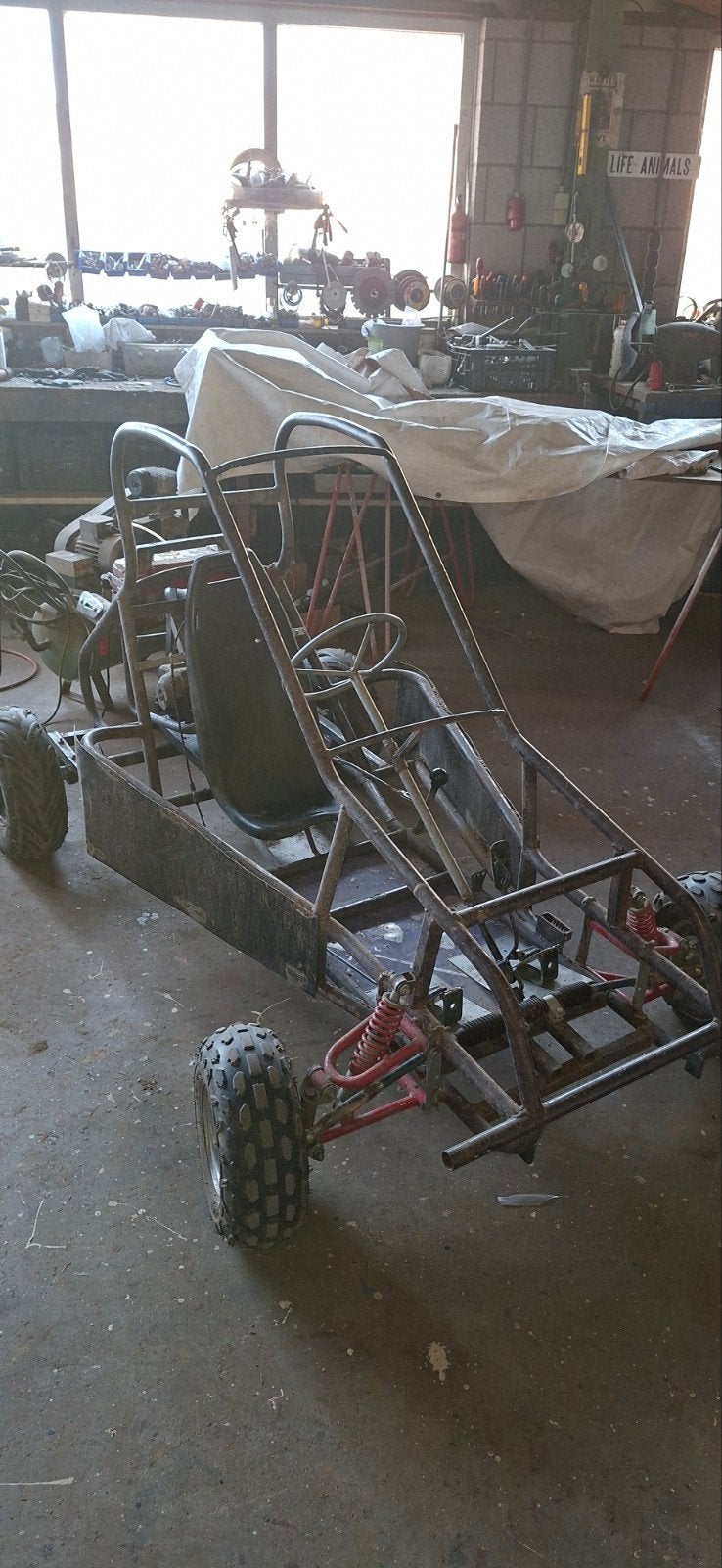 Project Buggy met 125cc motor, Fietsen en Brommers, Minibikes, Midibikes en Pitbikes, Ophalen, Gebruikt, Overige typen, Schijfrem
