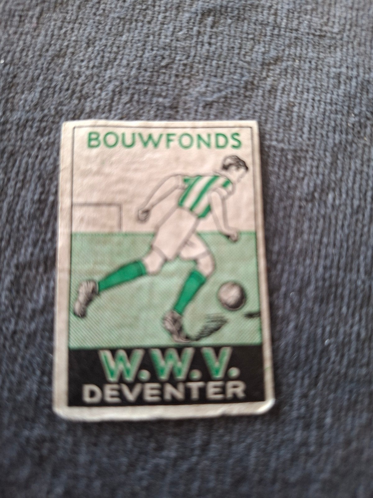 Luciferetiket klein, Deventer Bouwfonds W.W.V., Verzenden, Gebruikt, Luciferdoosjes of -merken