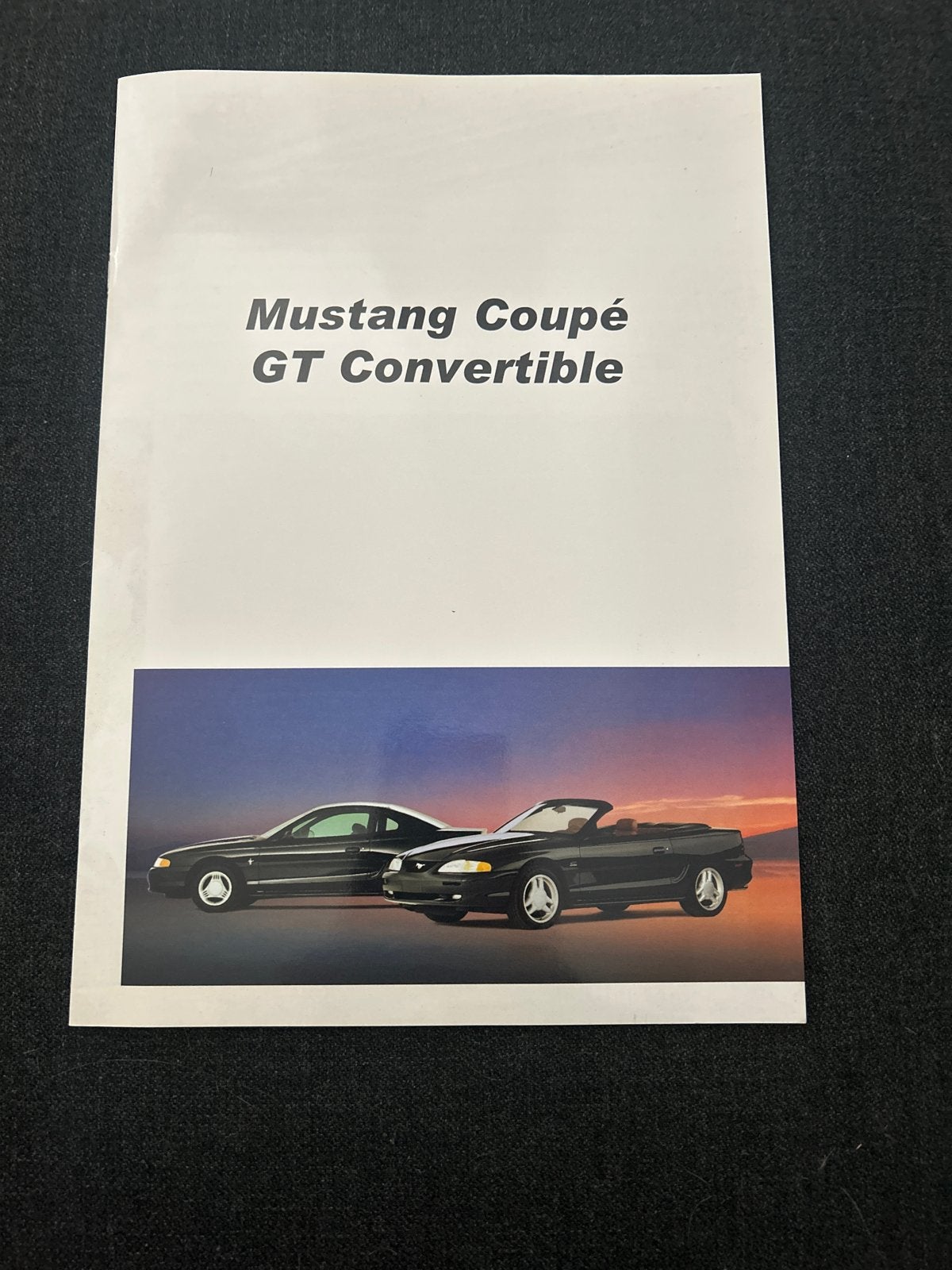 Ford Mustang Coupé GT Convertible Brochure, Ophalen of Verzenden, Nieuw, Ford