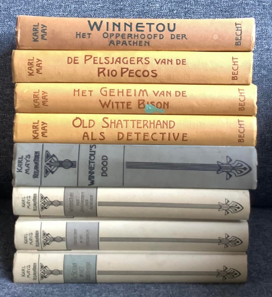 8 boeken (gebonden) Karl May, Ophalen of Verzenden, Gelezen, Overige