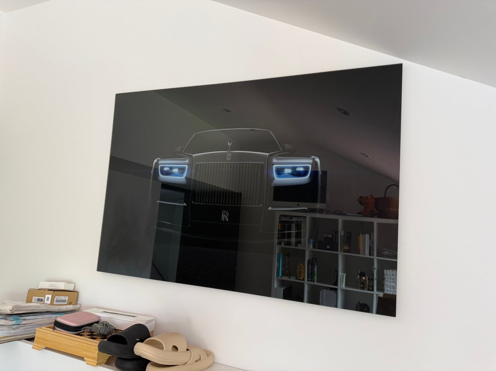 Plexiglas Rolls Royce 80x120cm, Ophalen, Gebruikt