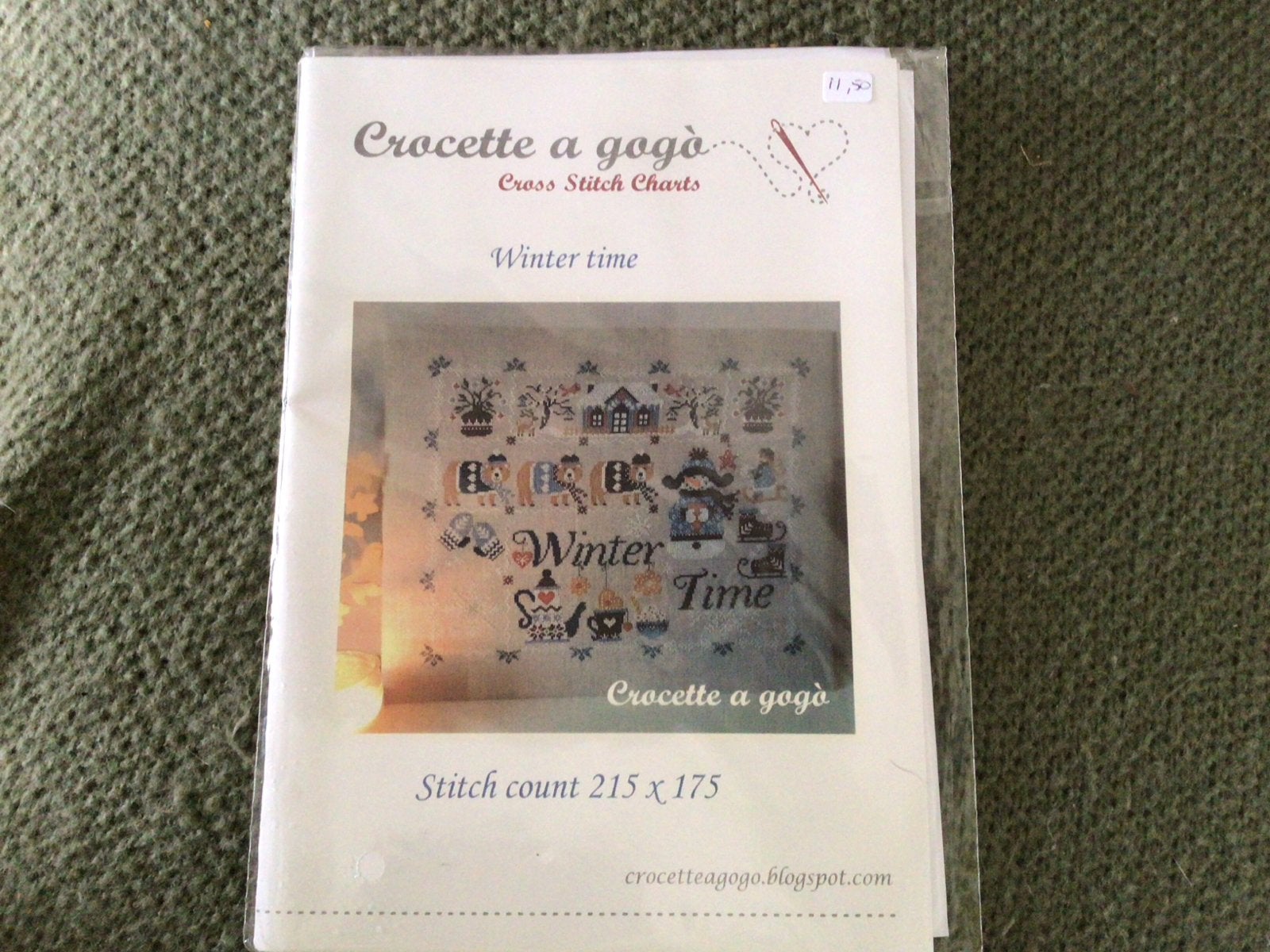 Borduurpatroon 'Winter Time' van Crocette a gogò, Ophalen of Verzenden, Zo goed als nieuw, Handborduren, Patroon