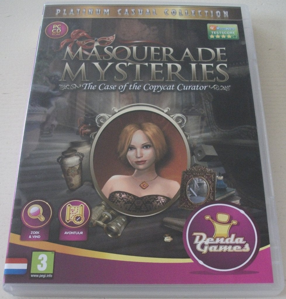 PC Game *** MASQUERADE MYSTERIES *** Copycat Curator, Puzzel en Educatief, 1 speler, Ophalen of Verzenden, Zo goed als nieuw