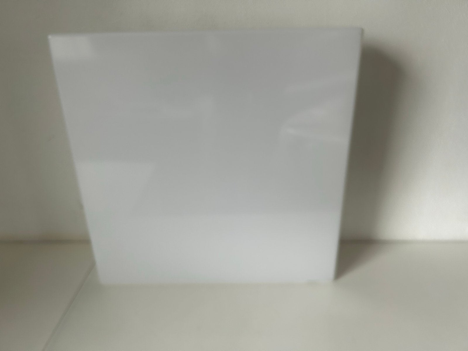 Witte vierkante plafondlamp met TL-buis, Wit, Overige merken, Gebruikt, Kunststof
