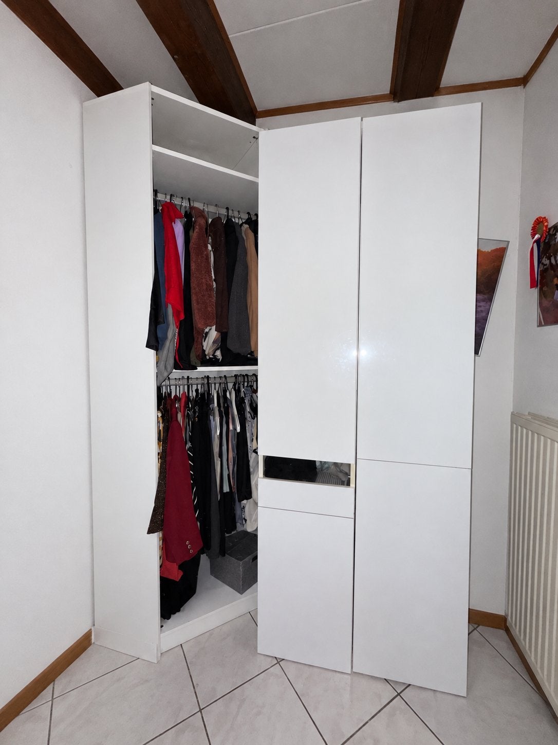 PAX kledingkasten hoogglans wit complete set en hoekkast, Huis en Inrichting, Ophalen of Verzenden, Zo goed als nieuw, 50 tot 75 cm