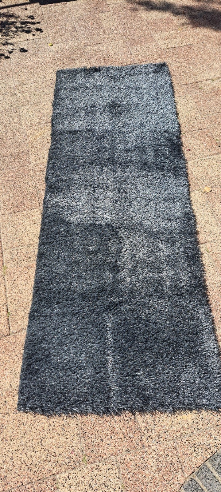 Kunststof mat 200 x 50 cm, Huis en Inrichting, Stoffering | Tapijten en Kleden, Gebruikt, 200 cm of meer, Grijs, Rechthoekig