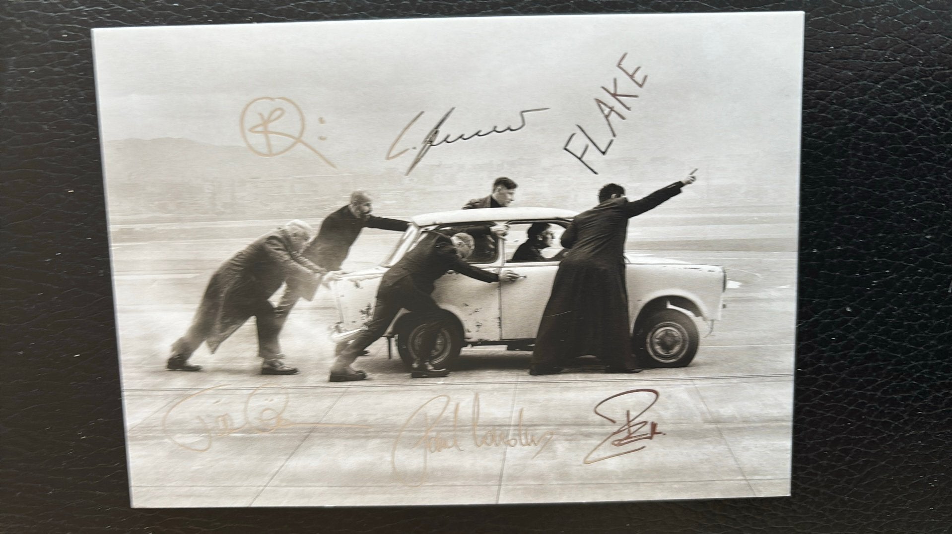 Rammstein Originele fankaart  zilver gedrukte handtekeningen, Verzenden, 1980 tot heden, Ongelopen, Sterren en Beroemdheden