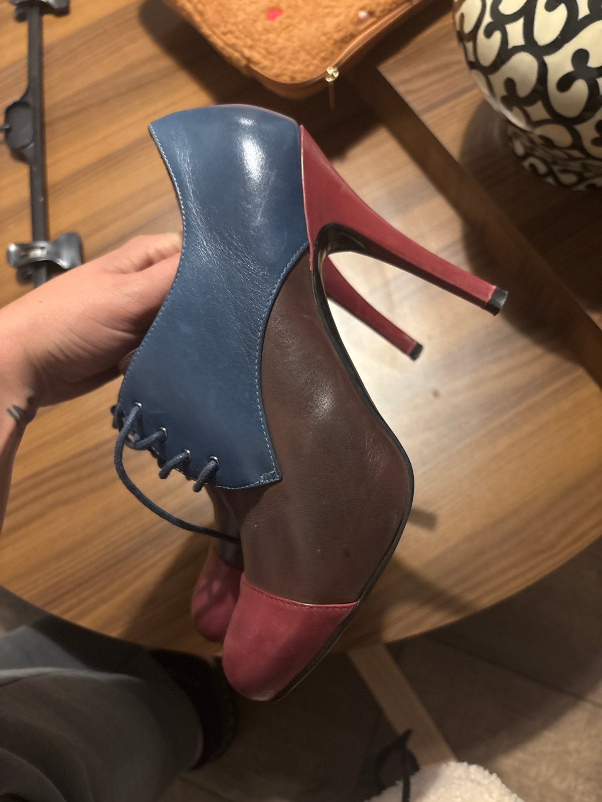 Guess Hakken Maat 38- Vintage Look Pumps, Pumps, Blauw, Ophalen of Verzenden, Zo goed als nieuw