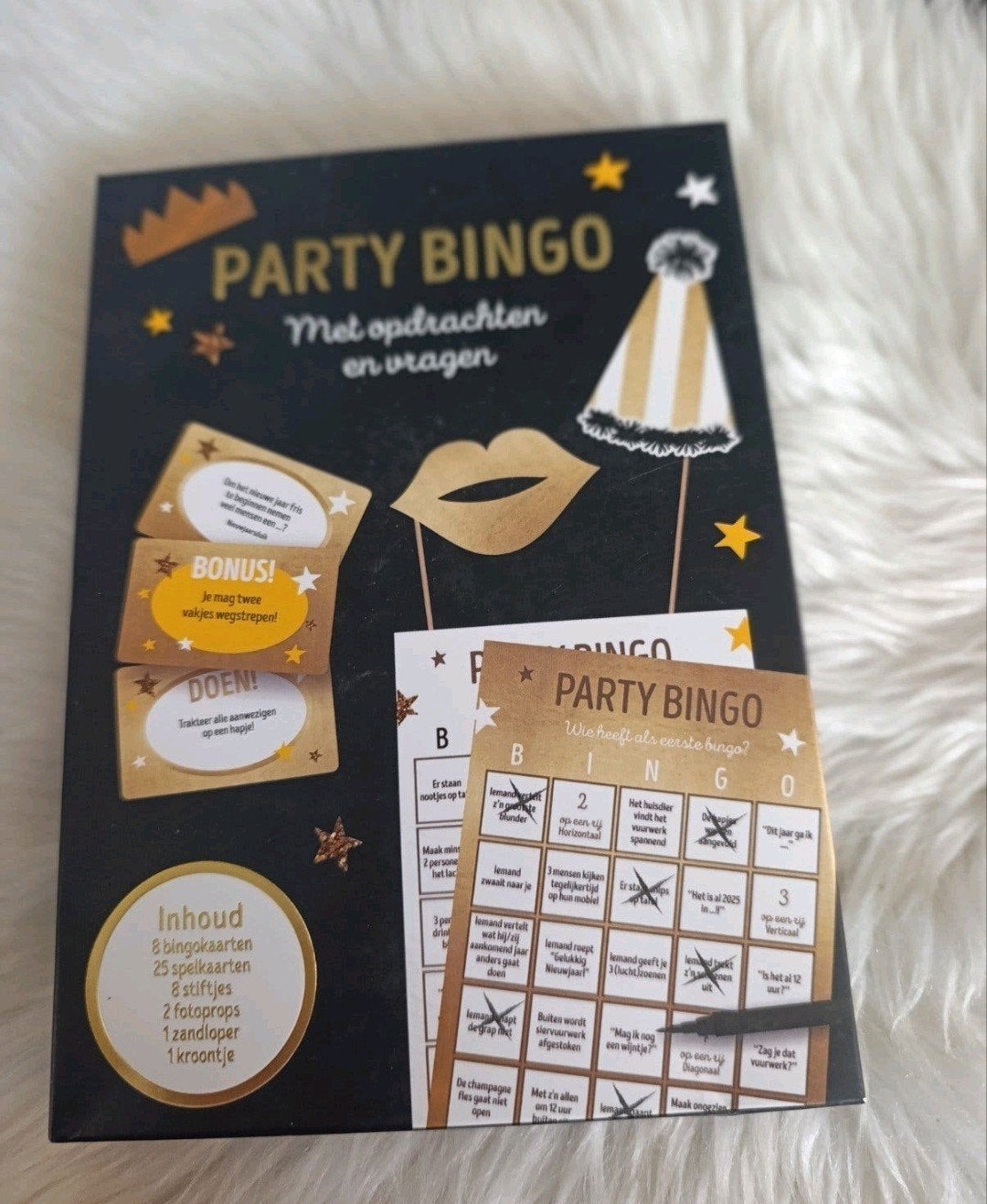 Party Bingo met opdrachten en vragen - Feestspel, Drie of vier spelers, Ophalen of Verzenden, Nieuw, C.D.P. Factory B.V.