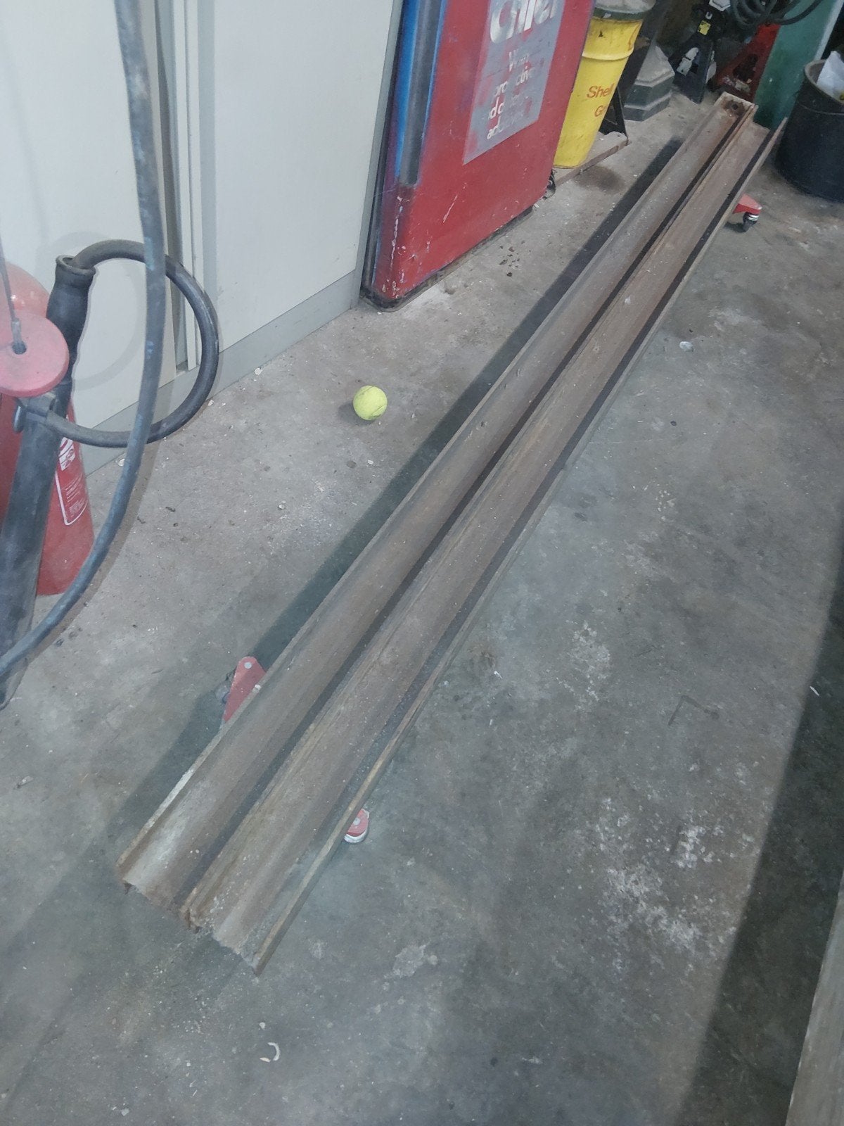 2x Hea 100  balk staalbalk drager ipe 257 cm, Ophalen, 250 mm of meer