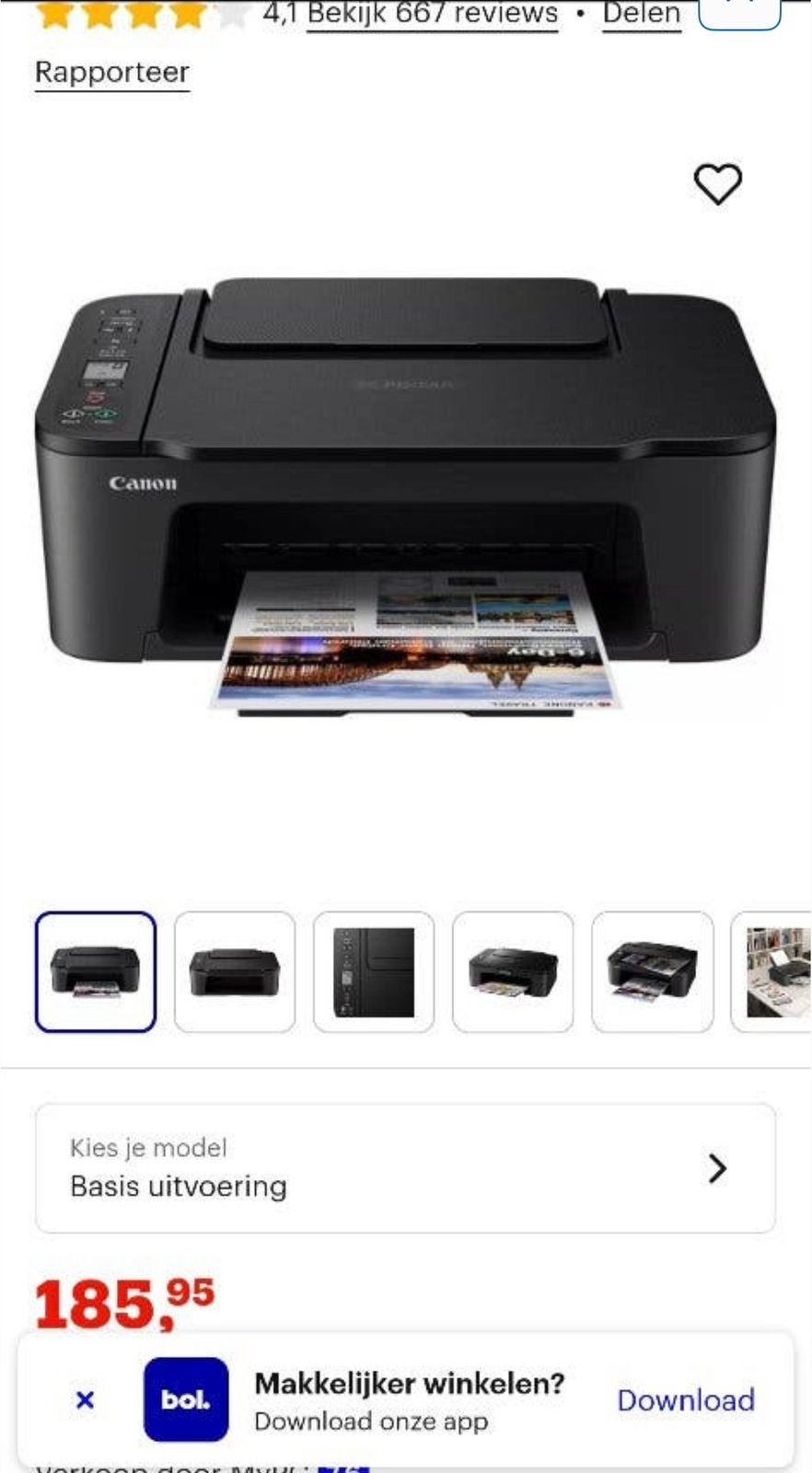 Canon printer, Computers en Software, Ophalen, Zo goed als nieuw