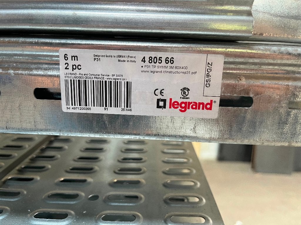 45x Legrand P31+ ST Kabelgoot 400x60mm, 3 meter, Doe-het-zelf en Verbouw, Ophalen, Nieuw, Overige merken, Overige typen
