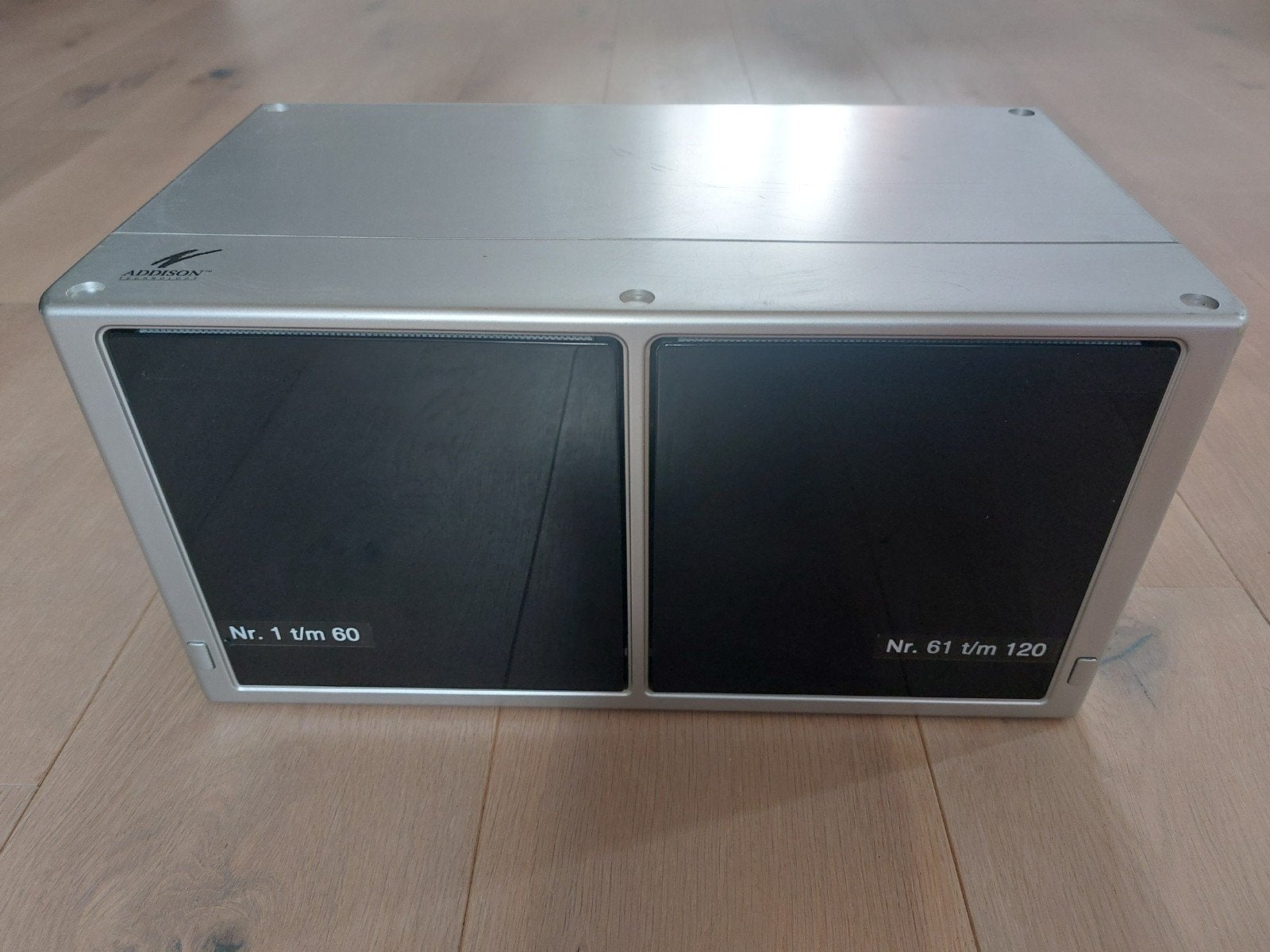 Addison CD/DVD opbergsysteem voor 120 discs, Gebruikt, 75 tot 150 discs, Ophalen of Verzenden, Metaal