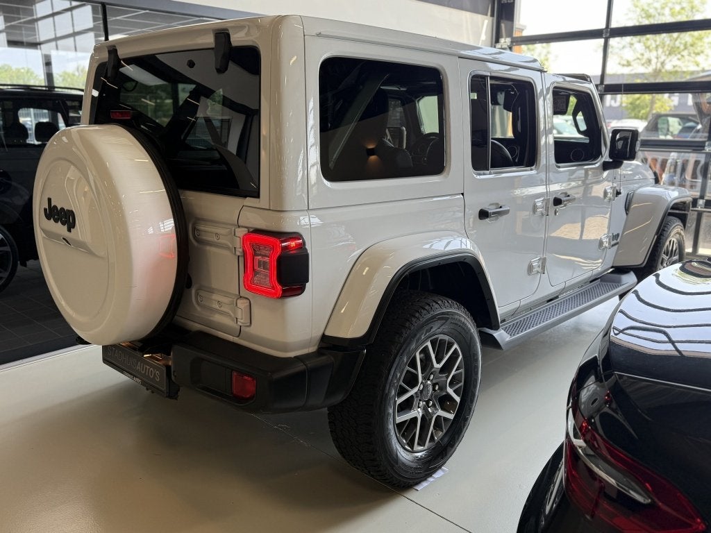 Jeep Wrangler Unlimited Hybrid 380PK 4xe / 80th Anniversary, Automaat, 4 cilinders, Wit, Leder