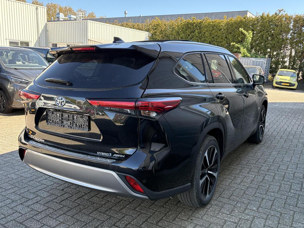 Toyota Highlander 2.5-l Hybrid Luxury | VOL! | Pano | Stoel-, Auto's, Stof, Gebruikt, 7 stoelen, Zwart