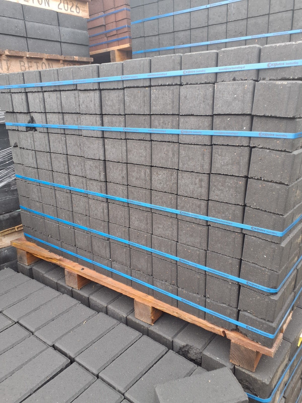 Goedkope Partij Betonklinkers - 7/8cm - 87,2 m², Ophalen of Verzenden, Nieuw, Beton, Klinkers