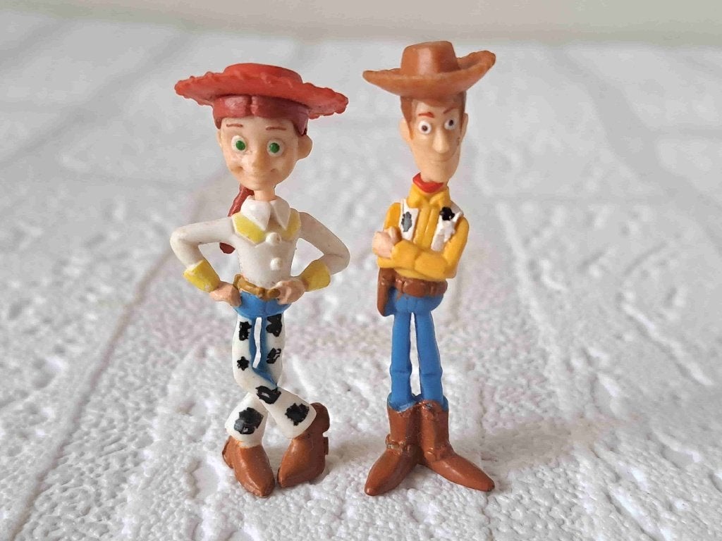 Jessie en Woody Toy Story Disney Pixar Albert Heijn 2x5cm, Verzamelen, Disney, Ophalen of Verzenden, Overige figuren, Zo goed als nieuw