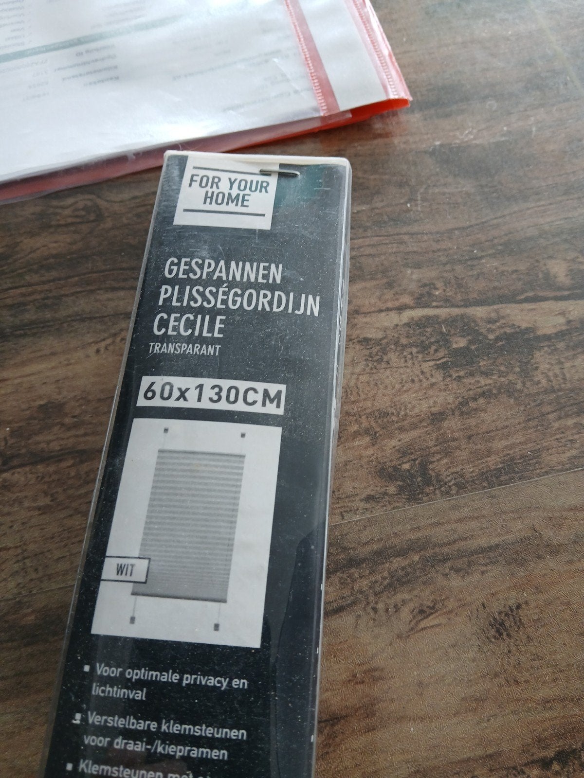 plissegordijn 60x130 wit, Ophalen, Wit, 130 cm, 60 cm