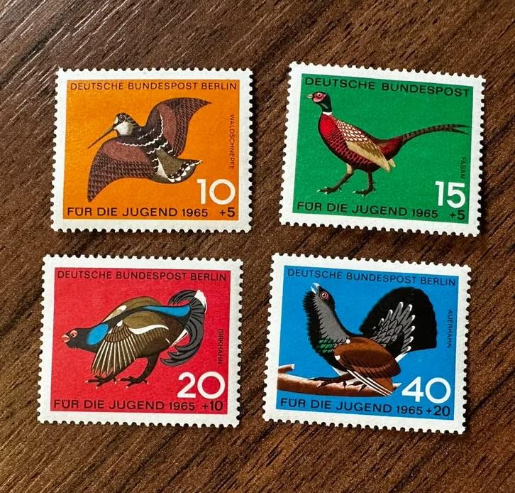 Duitsland 1965 Vogels 'Für die Jugend' ongebruikt postfris, Ophalen of Verzenden, BRD