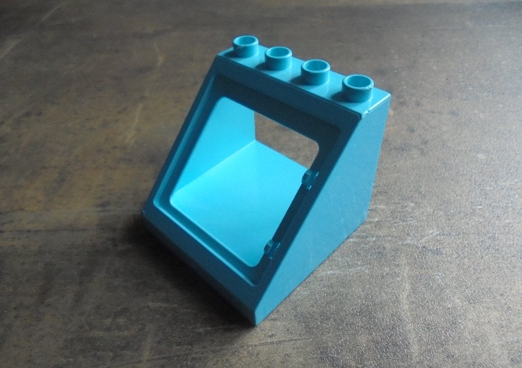 Lego Duplo Roof Sloped 4x4x3 & Window Opening (zie foto's), Ophalen of Verzenden, Gebruikt, Losse stenen, Duplo