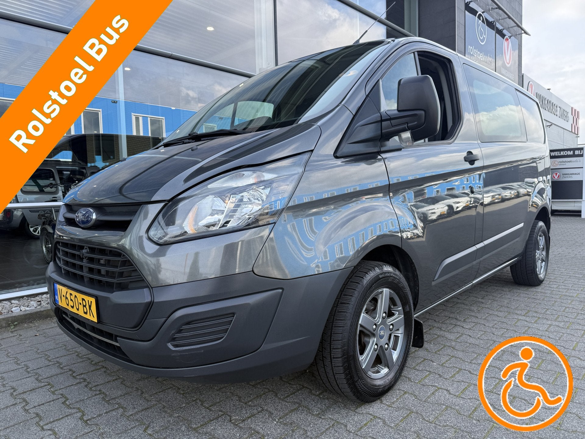 Ford Transit Custom 5+1 Rolstoelbus 270 2.0 TDCI L1H1 Econom, Voorwielaandrijving, Stof, 4 cilinders, 1928 kg