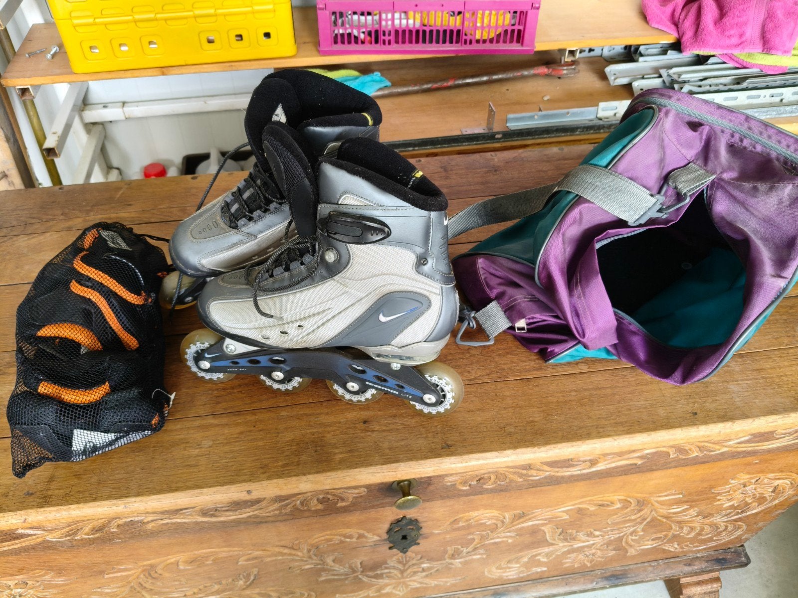 Nike inline skates maat 43, Dames, Zo goed als nieuw, Inline skates 4 wielen, Ophalen