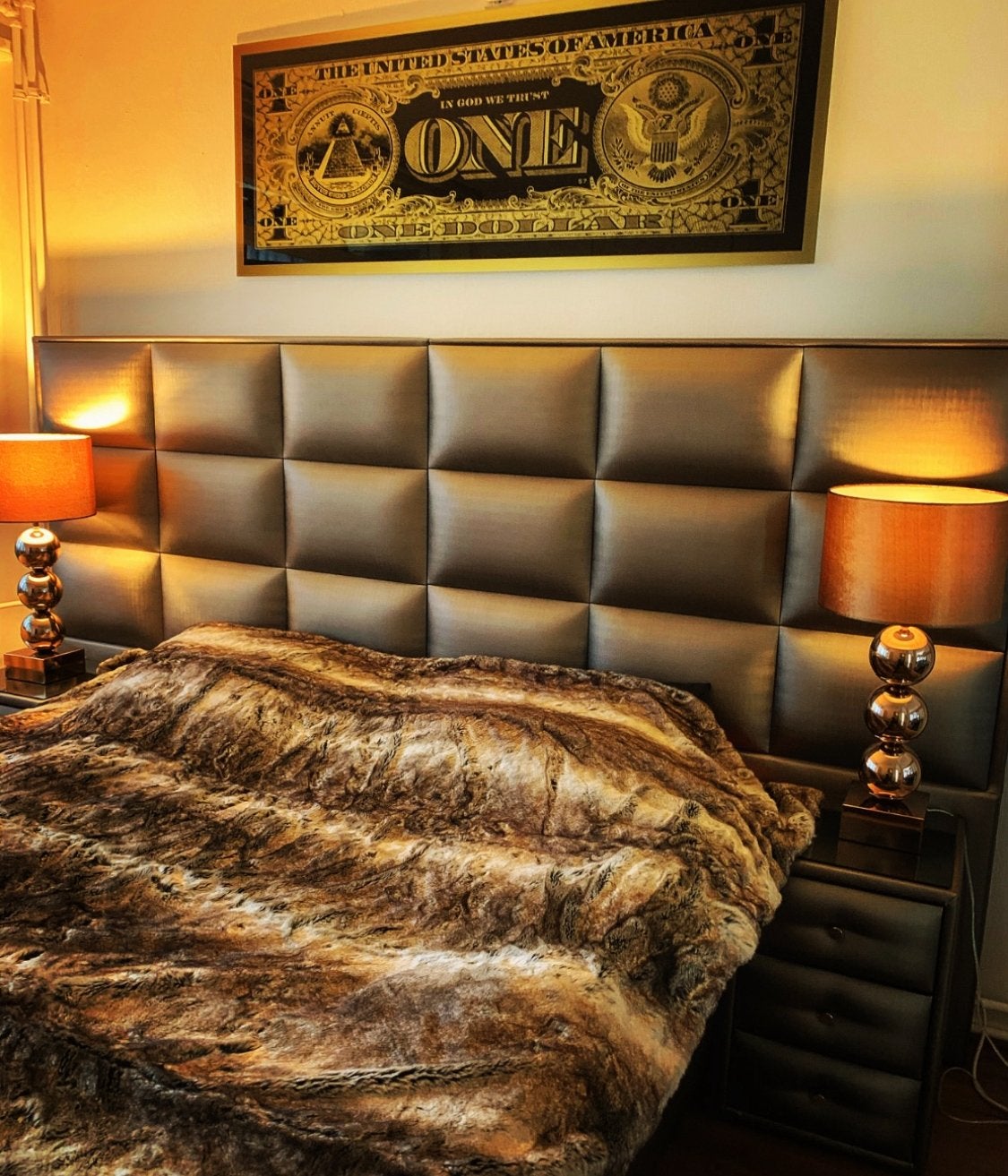Luxe Eric Kuster Lyx boxspring King size bed accessoires, Ophalen, Zo goed als nieuw, Tweepersoons