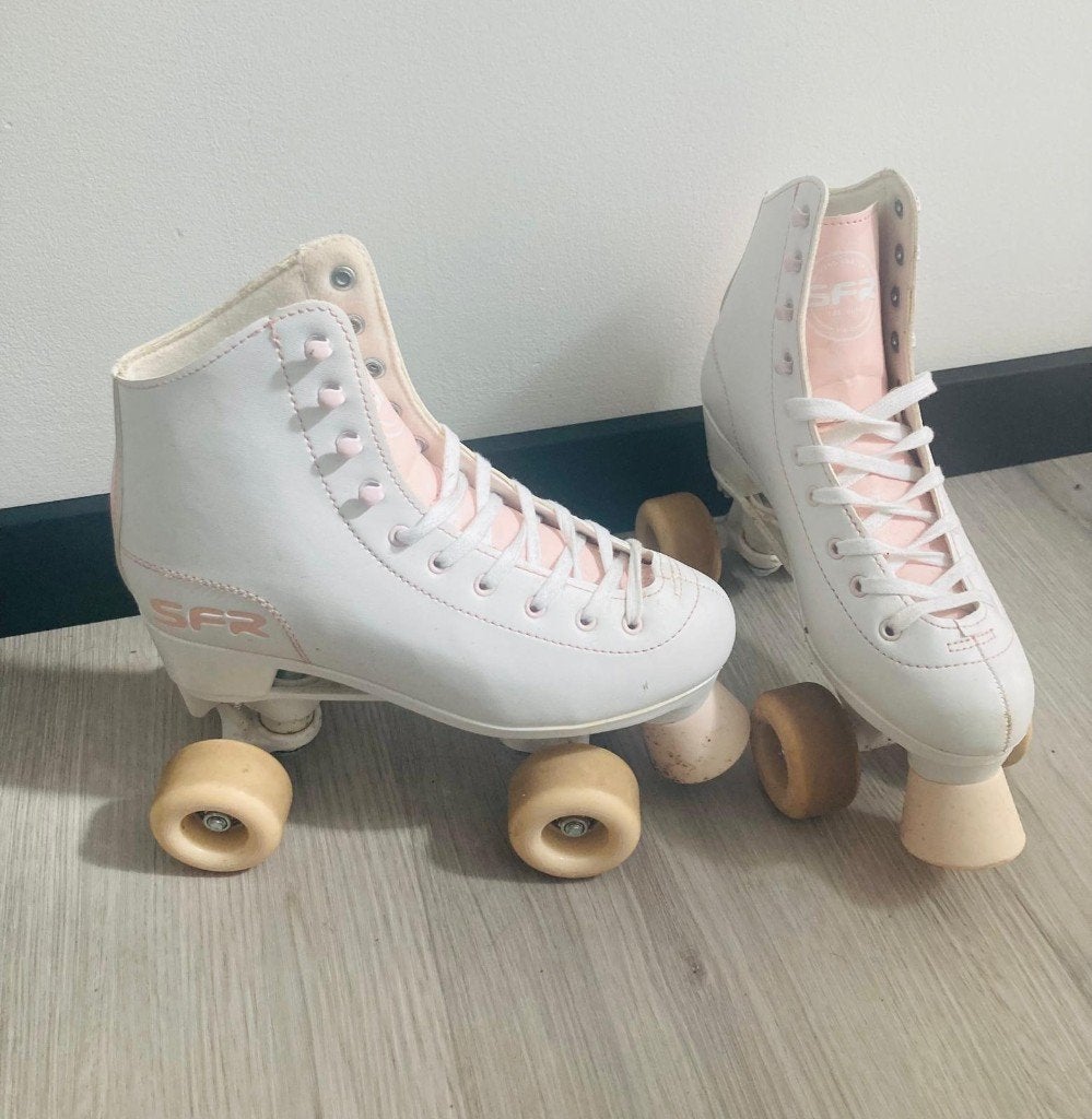 SFR Figure Quad Skates maat 38 unisex rolschaatsen wit retro, Ophalen of Verzenden, Kinderen